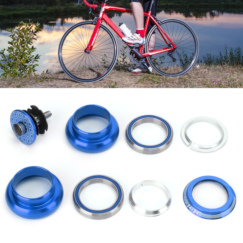 Viaron 34mm Bike Headset Double Bearings Bicycle Front Fork Stem