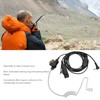 2.5mm Acoustic Tube Earpiece Single Pin PTT Button Walkie Talkie