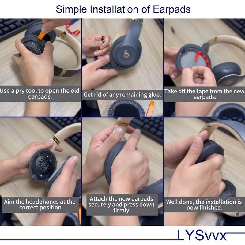 Studio 3 Ear Pads - Replacement Earpads Cushions Specifically Designed