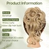 Benehair Messy Bun Hair Piece Wavy Curly Claw Clip Hair