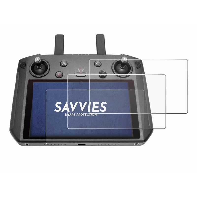 Savvies Screen Protector for DJI Smart Controller, Ultra Transparent, Pack