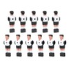 11Pcs 1.4M Table Soccer Ball Player Man Replacements Table Football