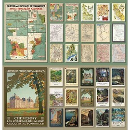 120 Sheets Scrapbooking Paper, Scrapbook Paper Vintage, Decorative Vintage Craft Paper, Scrapbooking Stickers Vintage for Writing/Album/Drawing/Travel Diary (Travel Journal)