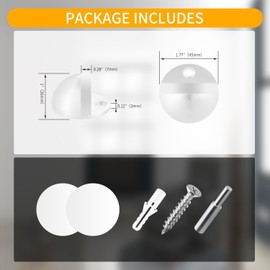 TOPTAKE Floor Door Stop - Robust Floor Mount Door Stop for Commercial and Outdoor Use - Easy to Install No Drill Door Stopper - Door Stop Floor Mount (White-1PACK)