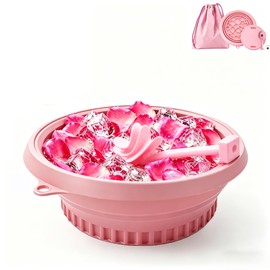 Face Ice Bath Tub with Breathing Tube – Portable Foldable Facial Ice Bath Bowl, Cold Plunge Facial Bowl for Ice, Reusable Freezable Ice Face, Home Spa Tub for Cryotherapy