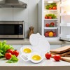 White Egg Poacher, Microwave Egg Boiler Poacher, Microwave Egg Poacher,