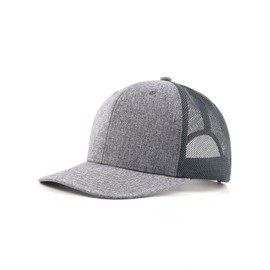 Zylioo M/L/XL/XXL Mesh Trucker Cap Large Head, Summer Running Sports Cap Size 57-64 cm, UV Protection Baseball Cap, Mixed grey-grey