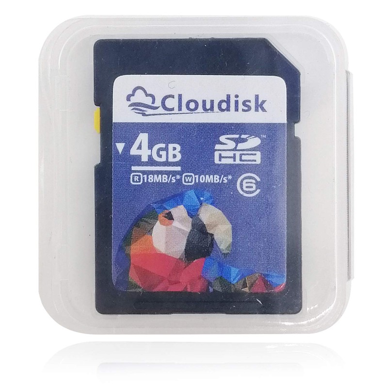 Cloudisk Tarjeta SD de 4 GB SDHC Clase 6 Tarjeta