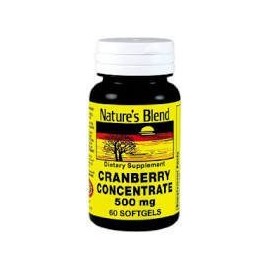 Nature's Blend Cranberry Concentrate 500 mg 60 Softgels by Nature's Blend