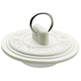 Keeney PP22006 Plumb Pak Duo Fit Drain Stopper, 1-5/8 x 1-3/4", White