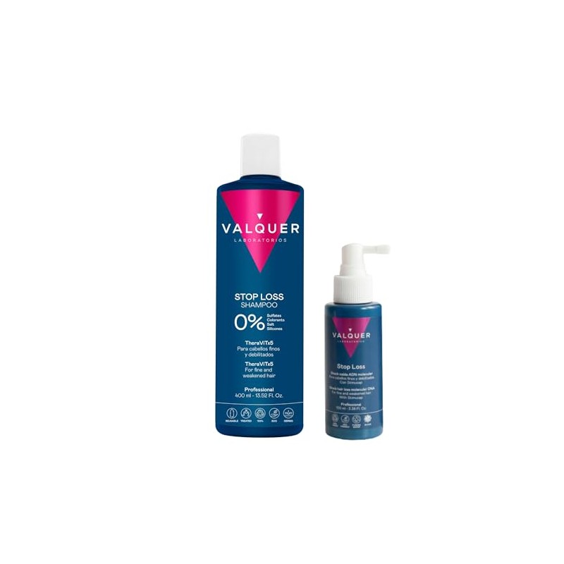 Valquer Pack Anticaída Intensivo Fórmula Zero, Champú 400 ml y
