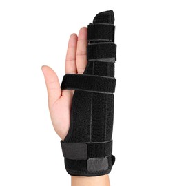 Miiqxx Pinky Finger Splint,Adjustable Little Finger Splint for Boxer's Fracture,Carpal Tunnel Arthritis Tendonitis,Fits Left/Right Hand,Breathable Design,L