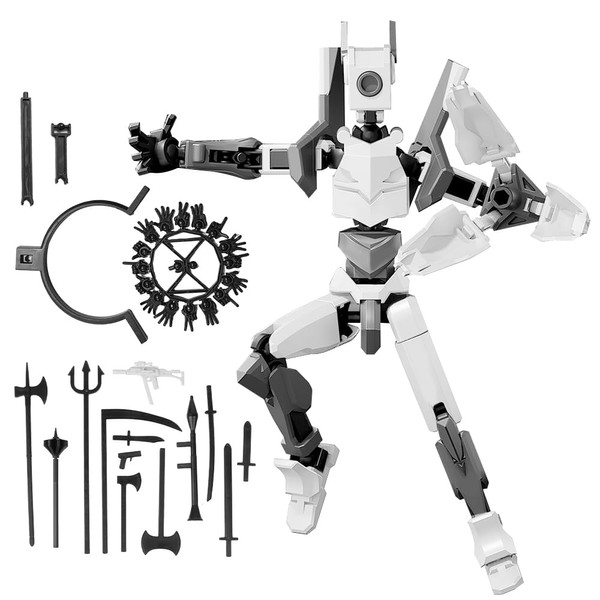 XPJBKC Action Figure Satz, 32 in 1 3D-Gedruckter Mehrgelenke Set,