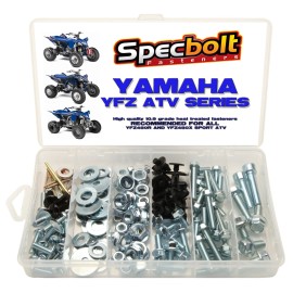 SPECBOLT Yamaha YFZ450 YFZ 450 ATV Bolt Kit 120pc plastic body motor engine frame exhaust