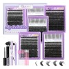 Kit De Extensiones De Pestañas De Paquete De Cuatro 1040pcs