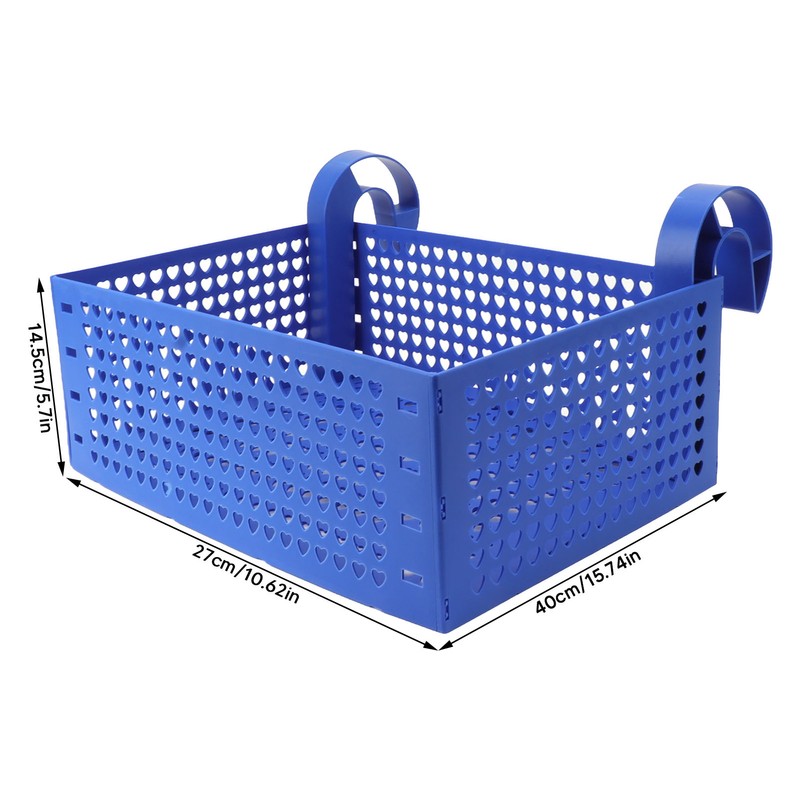 Pool Hanging Storage Basket Adjustable Support Rods Removable Toy Basket