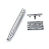 OdontoMed2011® Professional Stainless Safety Razor Chrome Plated with 5 Pcs