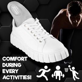 SULPO Memory Foam Insoles - Soft Shoe Insoles, Ergonomic Support and Comfort for the All Day 1 Pair, Size 41-42