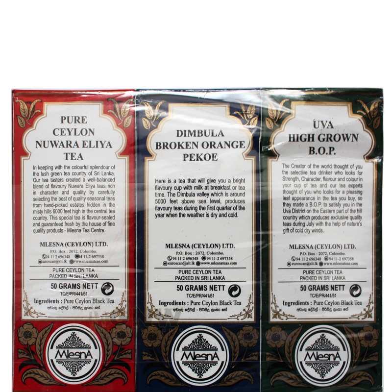 Mlesna Pure Ceylon Black Tea Assorted Speciality Teas Selection from