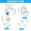 Clamp support for double roller blind, 8 pieces, roller blind