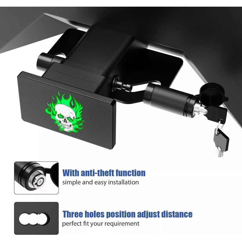 KftRocks 2 Inch Hitch Cover and Trailer Pin Lock -