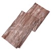LABRIMP 4pcs Natural Wood Grain Tablecloth Dining Table Cover Vintage