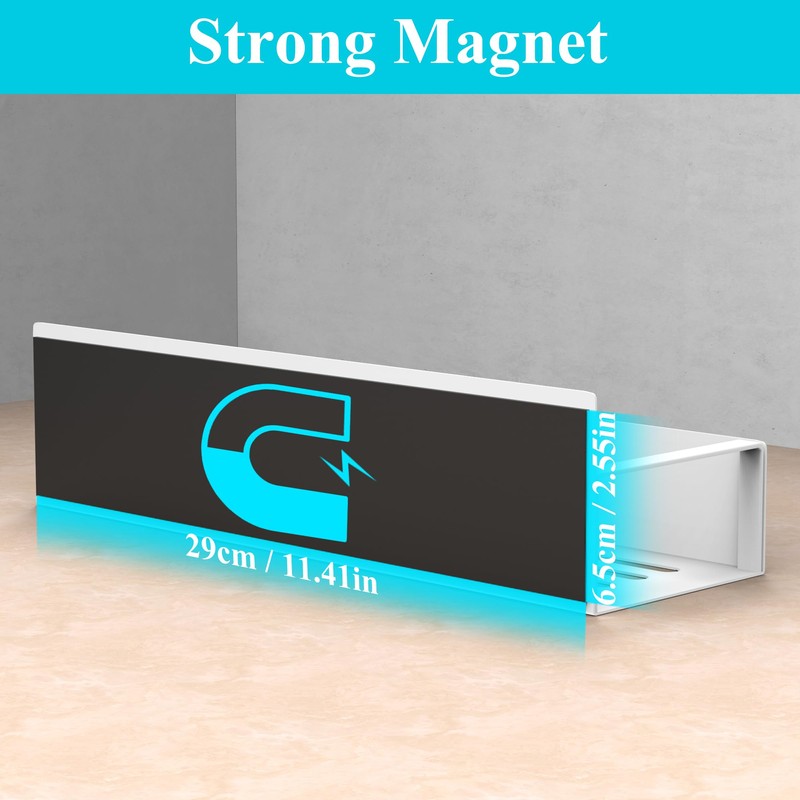 4 Pack Magnetic Spice Storage Rack Organizer for Refrigerator and