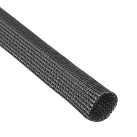 QUARKZMAN Insulation Cable Protector, 9.8 Feet - 14 mm High Temperature Fibre Optic Sleeve Black