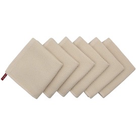 BW&HM Tea Towels, Cotton Tea Towels, Kitchen Towels, Dish Towels (Red, 33 x 33 cm)