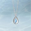 DDMX Necklace and Pendant Moonstone Necklace Sterling Silver Clavicle Chain