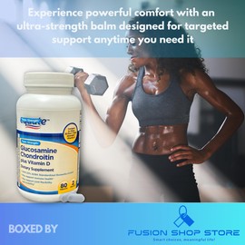 Glucosamine Chondroitin Plus Vitamin D- Tablets Triple Strength, 80ct (Pack of 1), Boxed by Fusion Shop Store