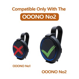 T TAKONE Car Mount for OOONO-NO2, Holder for Radar Detector Co-Driver No2, Mounted on Sun Visor, Heat Resistant and Stable, Black