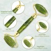 Rodillo Masaje Facial De Jade Gua Sha Rejuvenece Kit