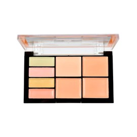 Ruby Rose Paleta Correctora de Maquillaje, Tono Light to Medium, 8 Tonos en Polvo Compacto, Colores Nude y Melocotón