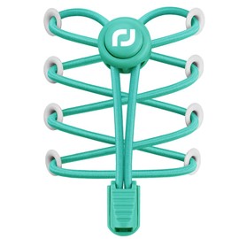 RJ-Sport Elastic Laces with Quick Release - Quick Lacing System for Unique Comfort, Perfect Fit and Strong Hold (Aquamarine)