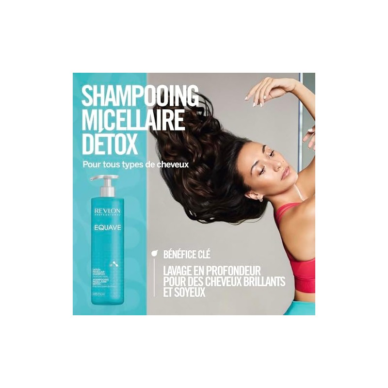 REVLON PROFESSIONAL EQUAVE Shampoo Micelar Detox para todo tipo de