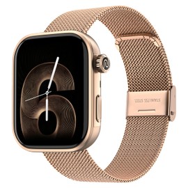 Noise Pro 6 Smart Watch:Intelligent AI, Endless AI Watch Faces, AI Companion, 1.85 AMOLED, EN2 Processor, Nebula UI 2.0, Emergency SOS, Compatible with iOS & Android(Rose-Gold Link)