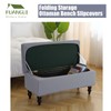 FUANGUI Ottoman Cover Stretch Storage Ottoman Bench Slipcover Printed Folding