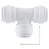 John Guest Speedfit 1/4 Inch Union Tee Connector, Push to