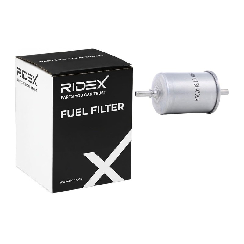 RIDEX 9F0009 Fuel Filter Line Filter Compatible with VW Golf