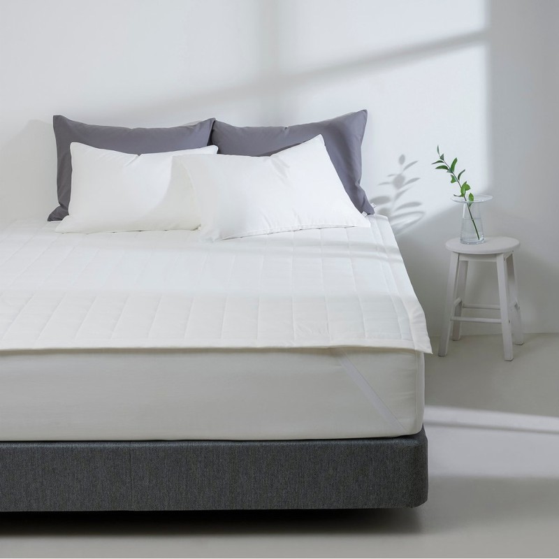 JAJU [JAJU] Fixing Band Pad Q White_150x205cm