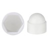 Globellapro Hex Nut Cover, 50 Packs, M6*10*14mm, Plastic, White, Nut