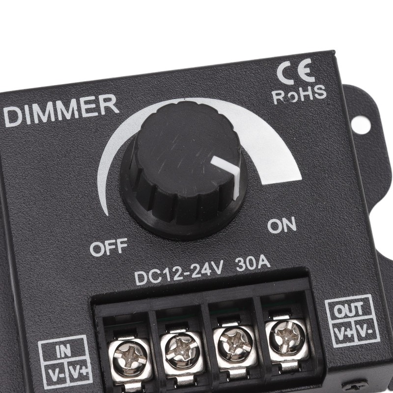 LED Dimmer Single Channel PWM Lighting Stepless Dimming Controller for