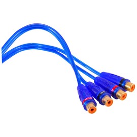 Gatuida 50w Channel Ground Isolator Noise Filter for Eliminates Line Noise Capacity Plated Connectors for Automotive and Home Stereo Use