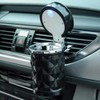 Q92C Luxury Car Ashtray with LED Light, Self-Extinguishing, with Lid