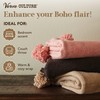 Verve CULTURE Moroccan Blanket, Boho Style Cotton Throw Blanket for