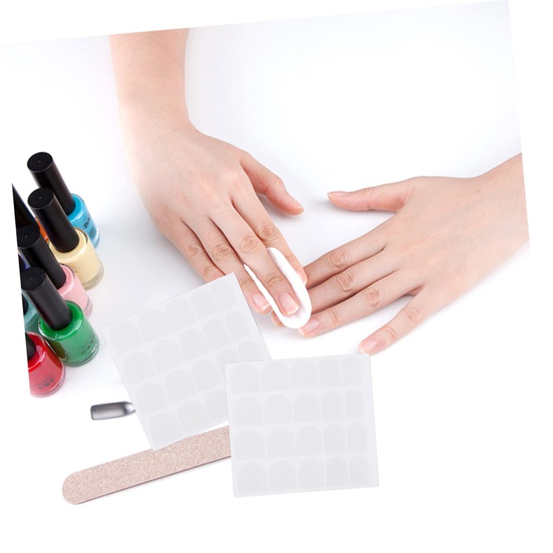 SAFIGLE 50 Pcs Double Sided Manicure Nail Paste Tape for