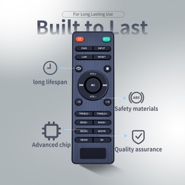 Replacement Remote Control fit for Abox FS22CS VMAI S4 2.1 TV Sound Bar