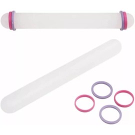 SARO STORE Rodillo Para Fondant Con Ligas Niveladoras