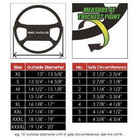 BELINOUS Leather Steering Wheel Cover Lace Up, Stitch On Wrap, Universal Fit 13-20 inch Car Truck SUV Pickup Boat, A Whole Piece of Cowhide, DIY Stitch w/Needle Thread (Size XXXL5, Gray)